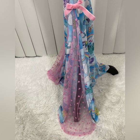 💔SOLD💔 DOLLS KILL x MY LITTLE PONY Chaser Stretch Mesh Flare Pants High Waist - Picture 6 of 14